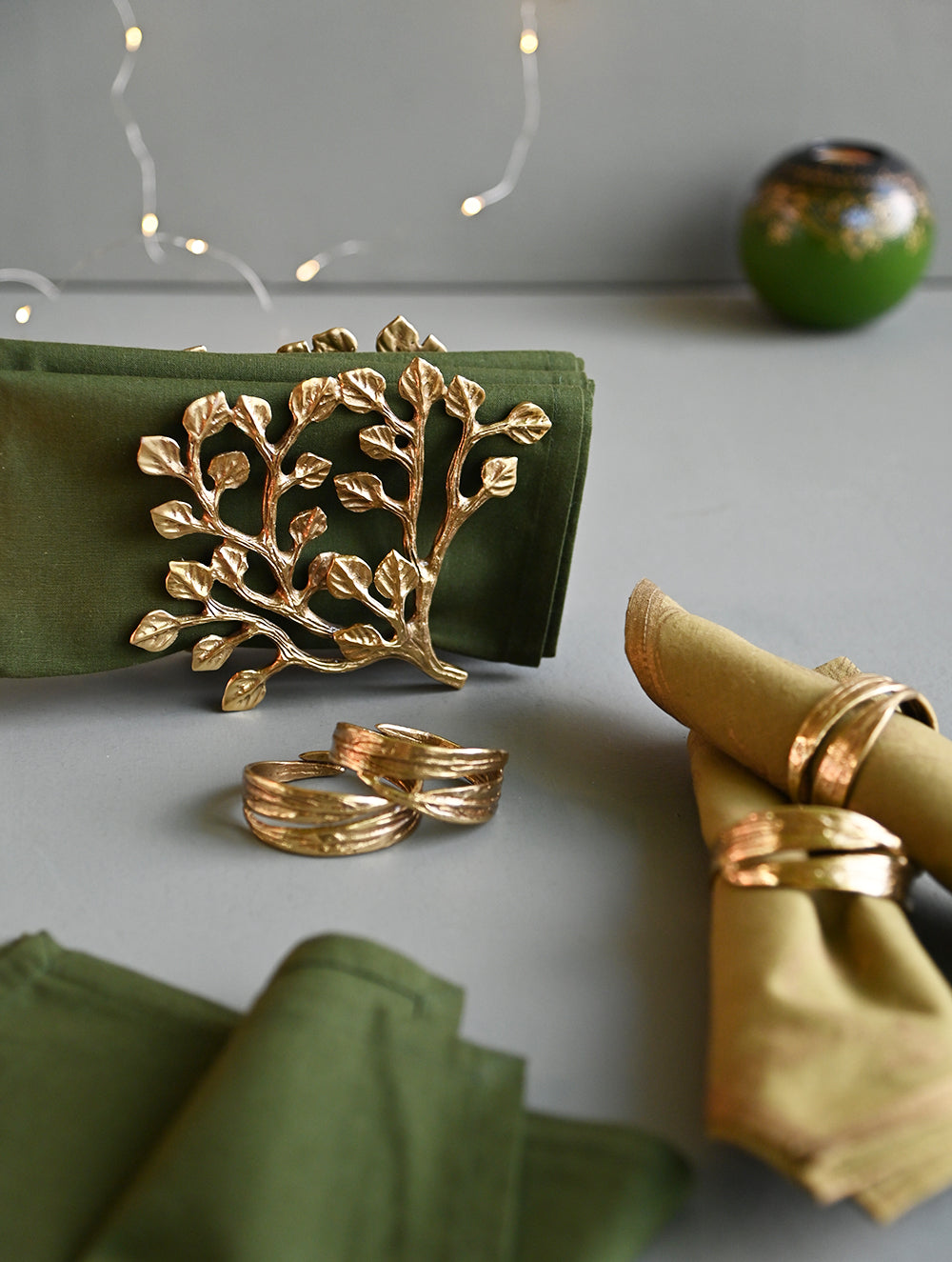 The India Craft House Heritage Gift Hamper - Brass Table Grace