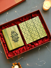 The India Craft House Heritage Gift Hamper - Medley in Green