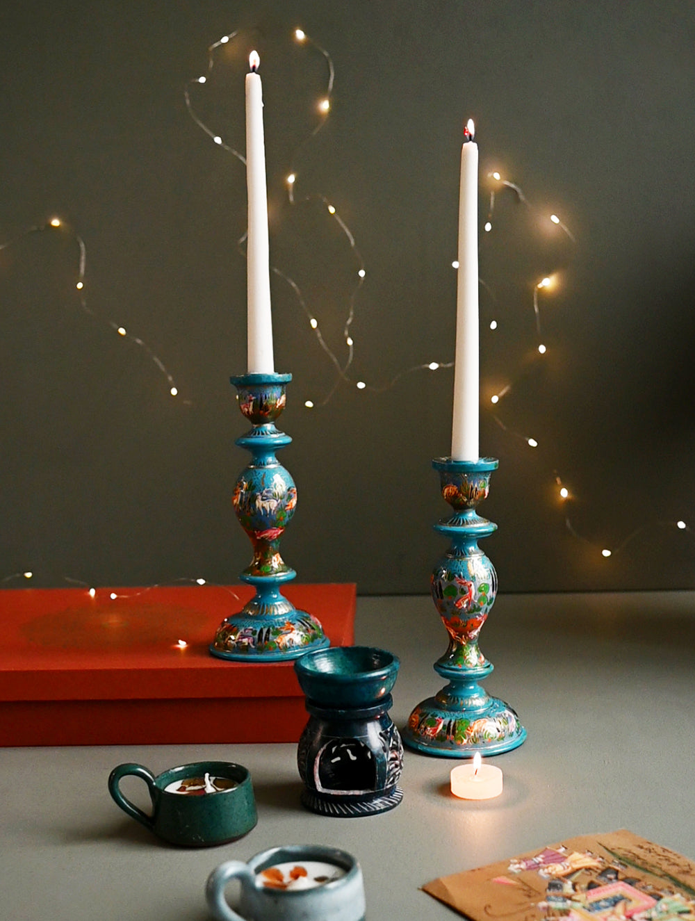 The India Craft House Heritage Gift Hamper - Blue Jasmine