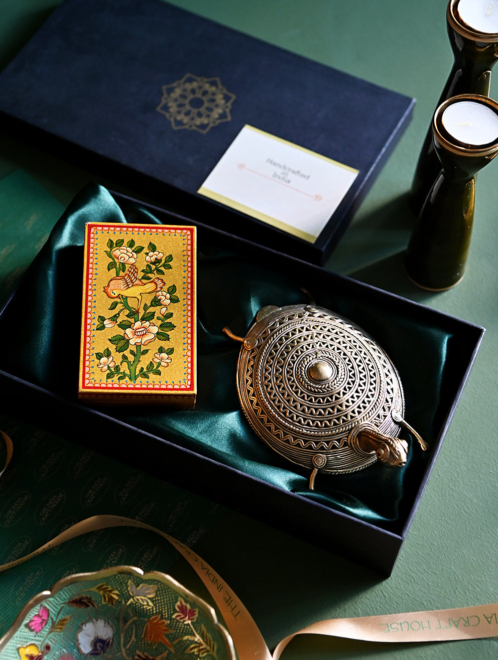 The India Craft House Heritage Gift Hamper - The Valley & Dhokra