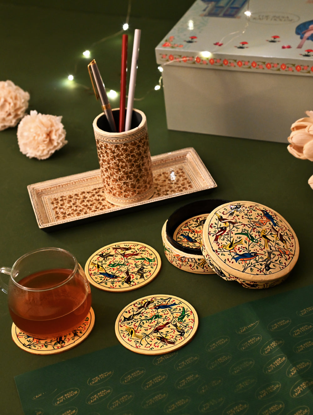 The India Craft House Heritage Gift Hamper - Kashmiri Desk Edit