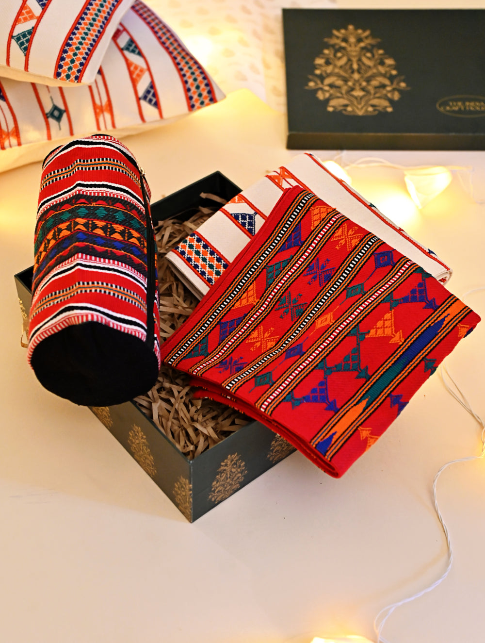 The India Craft House Heritage Gift Hamper - Kashida Comforts