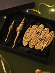 The India Craft House Heritage Gift Hamper - Brass & Coastal Harmony