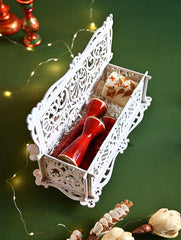 The India Craft House Heritage Gift Hamper - Carved Wood Ensemble