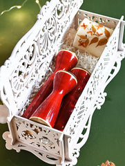 The India Craft House Heritage Gift Hamper - Carved Wood Ensemble