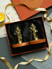 The India Craft House Heritage Gift Hamper - Lakshmi Saraswati (Set of 2)