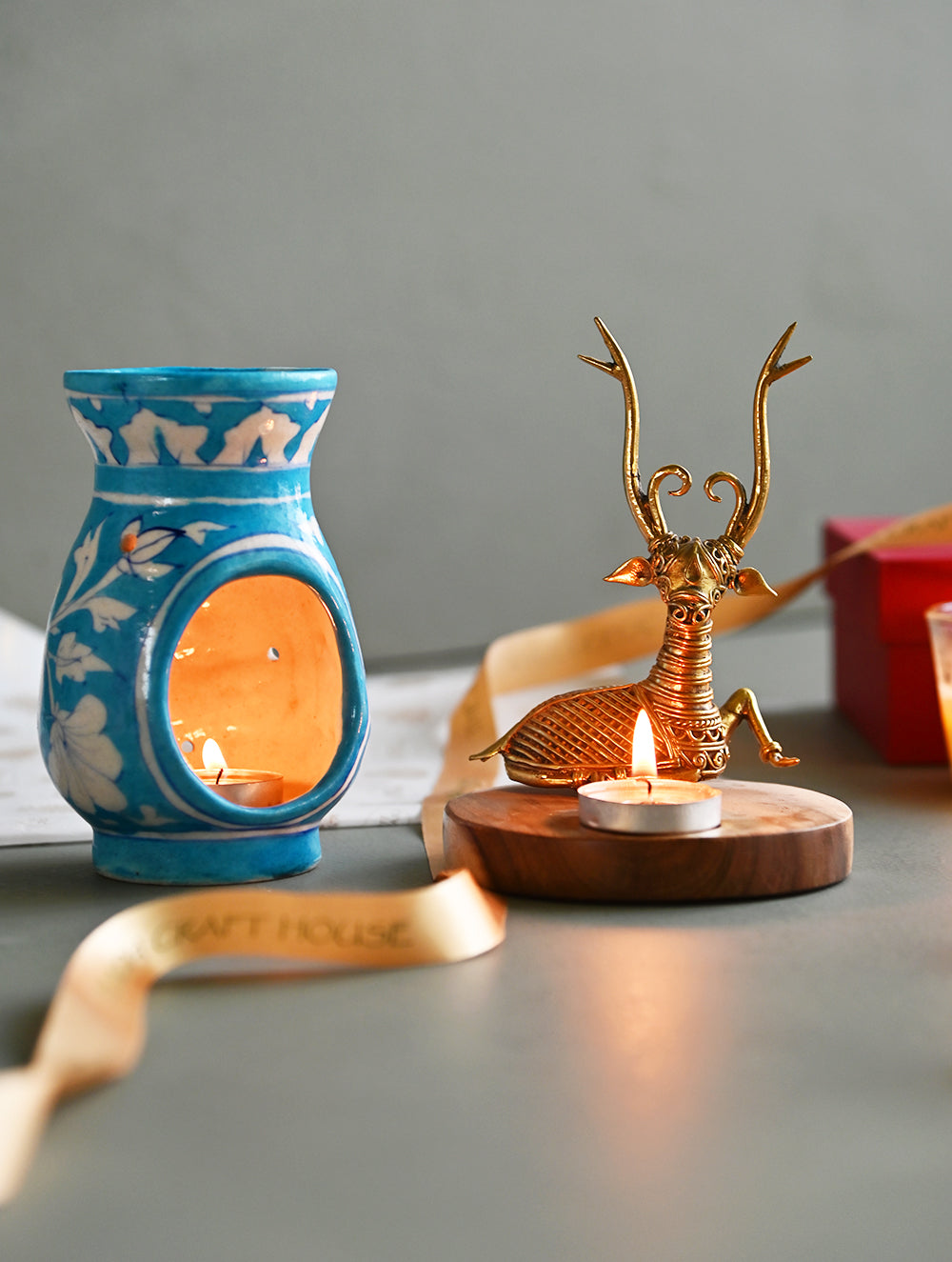 The India Craft House Heritage Gift Hamper - Dear Blue Pottery