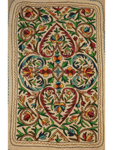 Hand Felted & Embroidered Kashmiri Namda Woollen Meditation / Yoga Rug