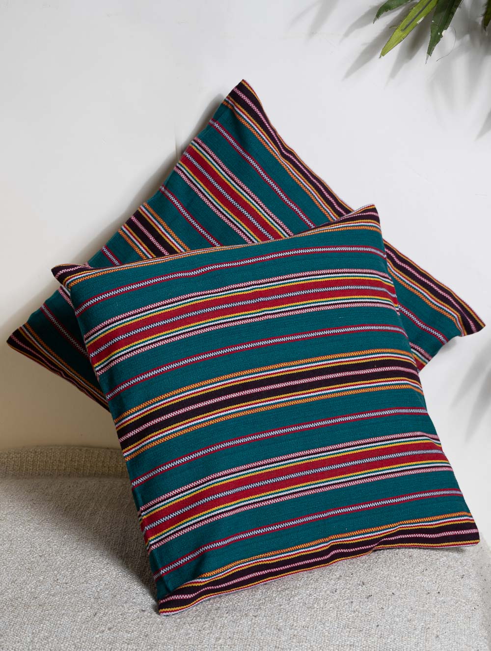 Hand Woven Thick Cotton Cushion Covers (Set of 2)