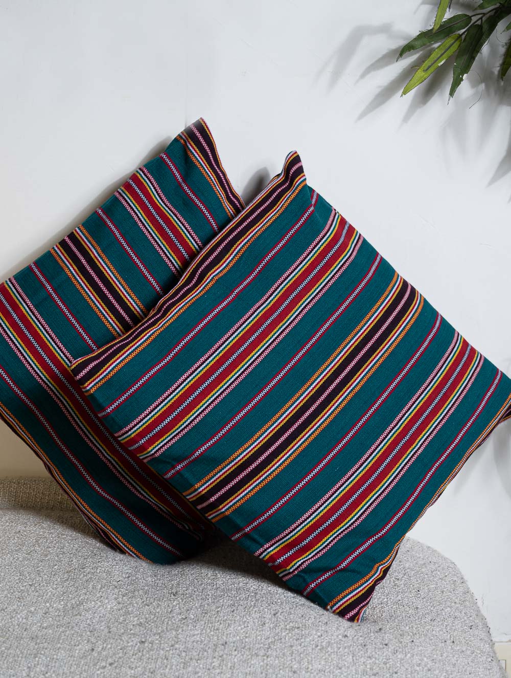 Hand Woven Thick Cotton Cushion Covers (Set of 2)