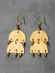 Handcrafted Brass Earrings - Mayura