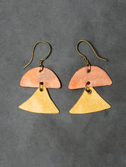 Handcrafted Brass Earrings - Taruja