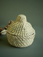 Handcrafted Cheend Kasa Utility Basket With Lid - Chakri
