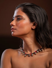 Handcrafted Lambani Tribal Craft Jewellery - Lal Chinha