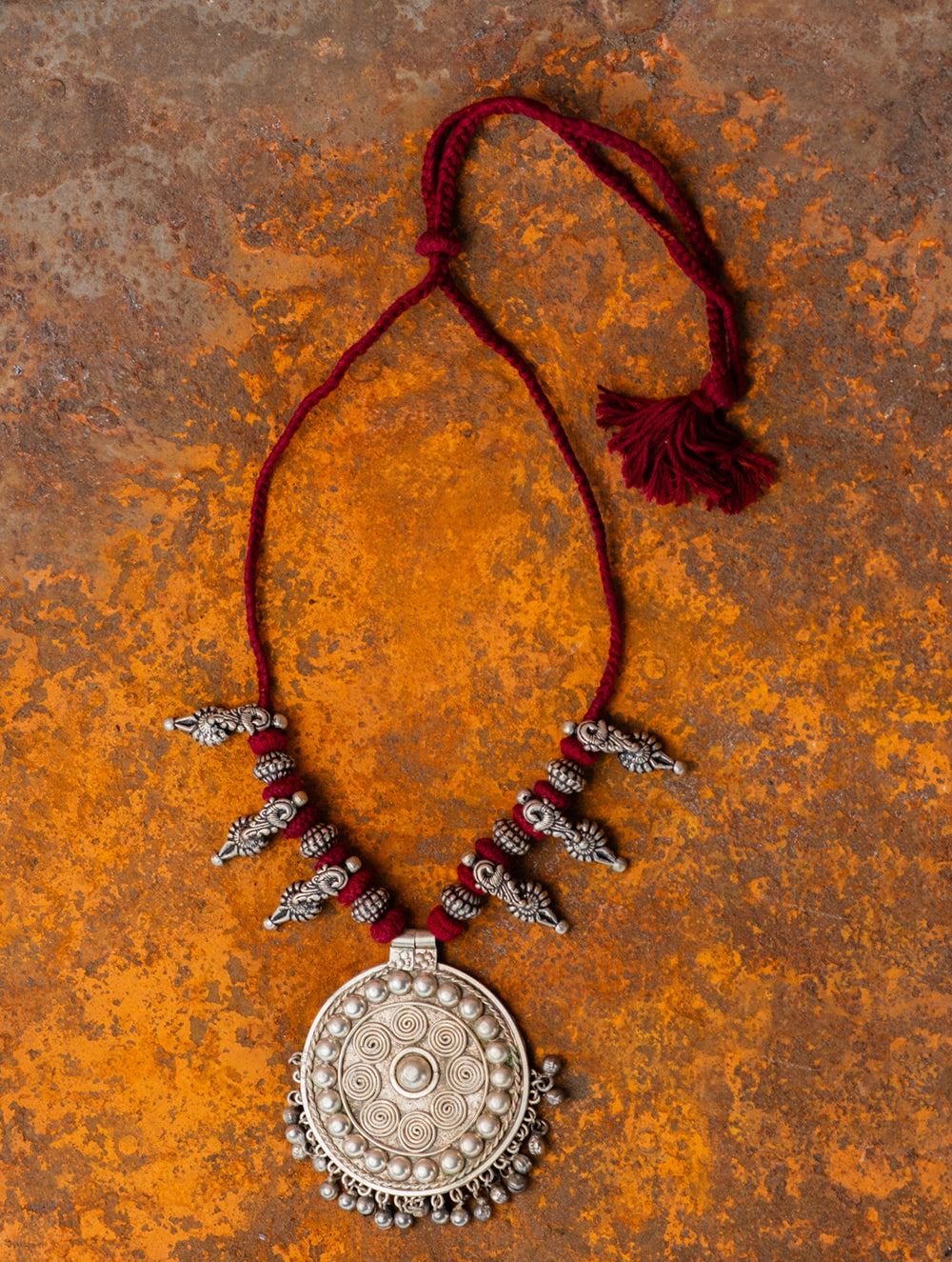 Handcrafted Lambani Tribal Craft Jewellery - Vrutta Mandala