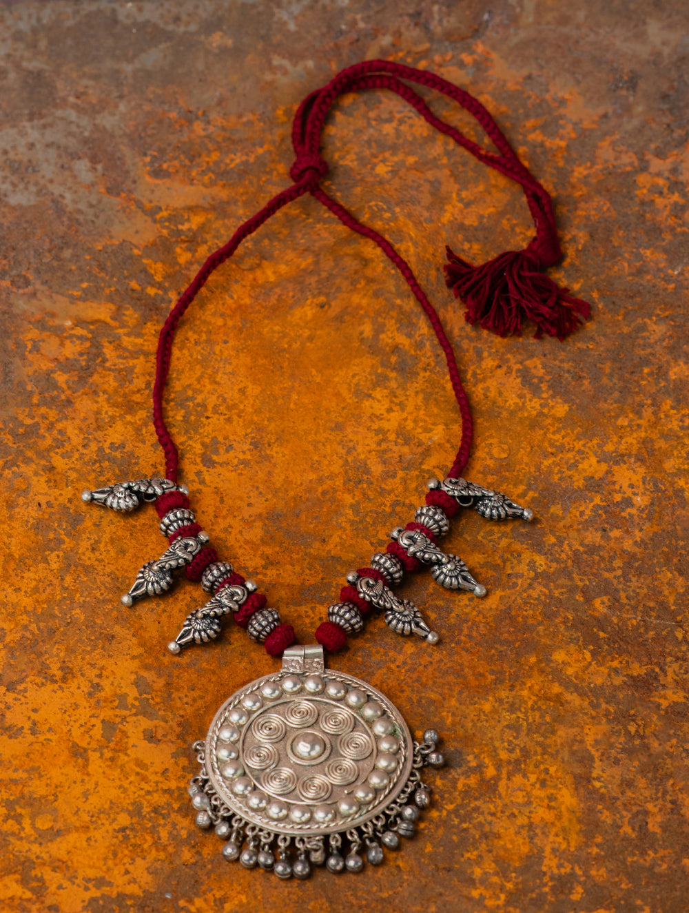 Handcrafted Lambani Tribal Craft Jewellery - Vrutta Mandala