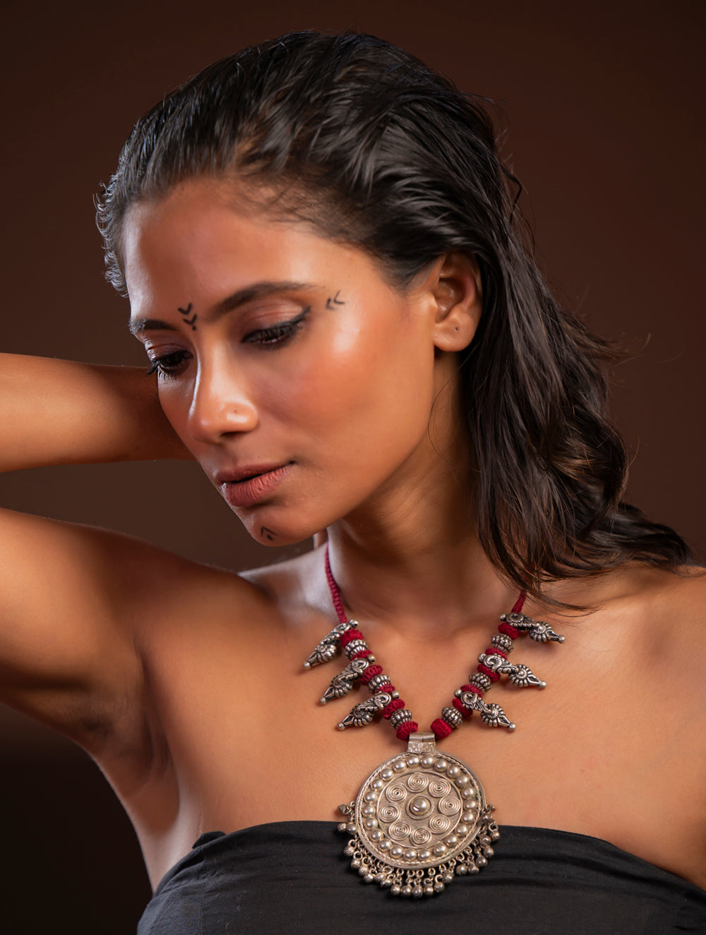 Handcrafted Lambani Tribal Craft Jewellery - Vrutta Mandala