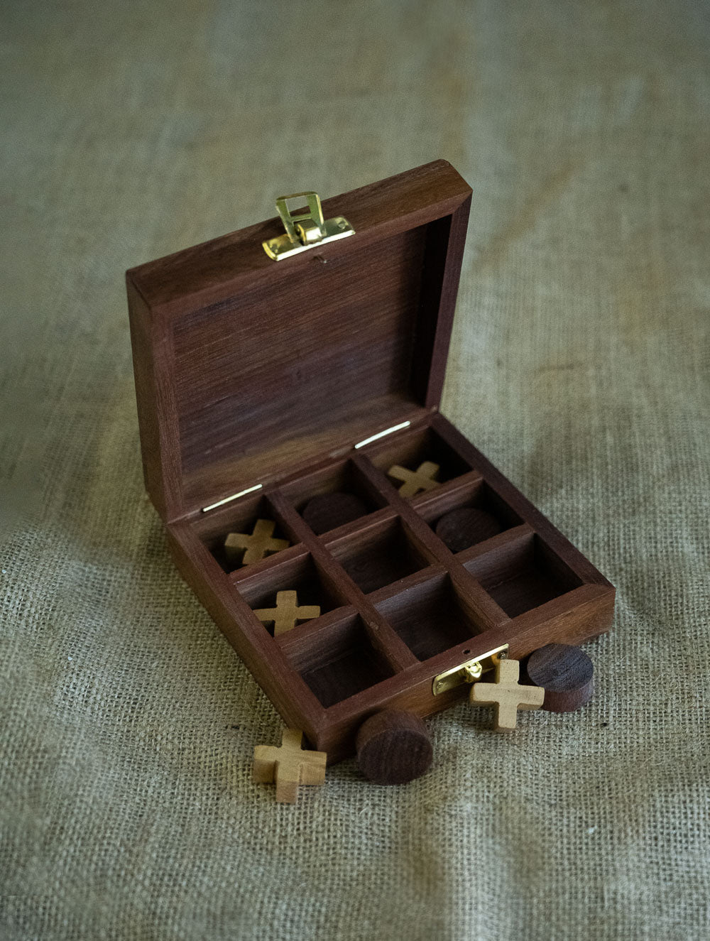 Handcrafted Wooden Game - Tic Tac Toe