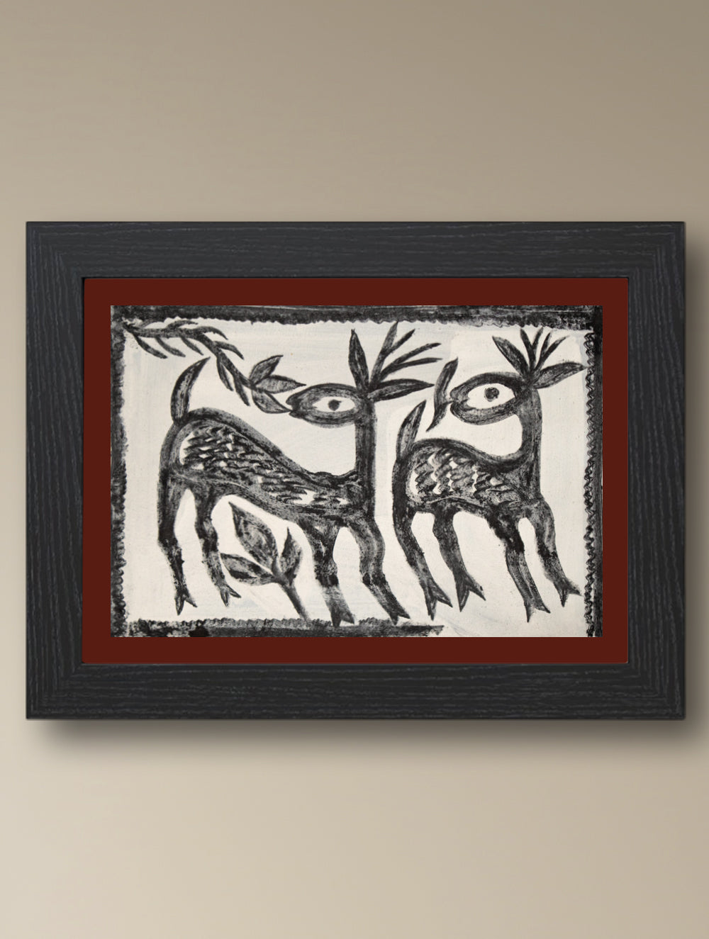 Handpainted Khovar Painting - Kutumbh (Unframed, Different Sizes available)