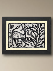 Handpainted Khovar Painting - Mrig Maai (Unframed, Different Sizes available)