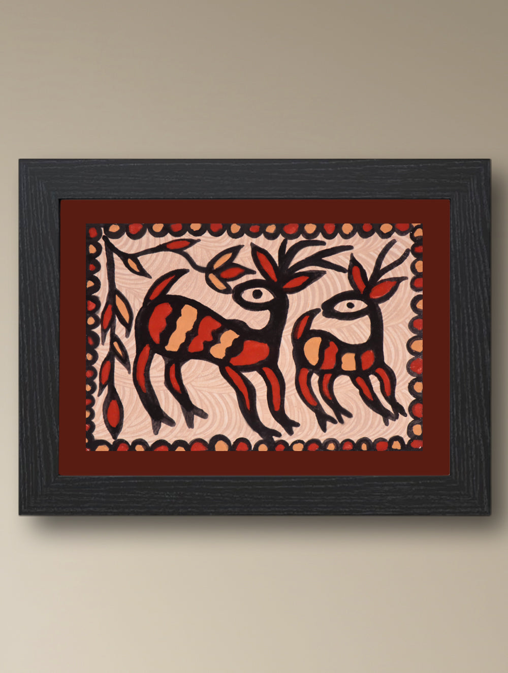 Handpainted Sohrai Painting - Dharti Samanvay (Unframed, Different Sizes available)