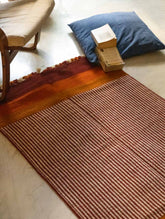 Handwoven Jawaja Rug - Warm Tones (5ft x 3ft)