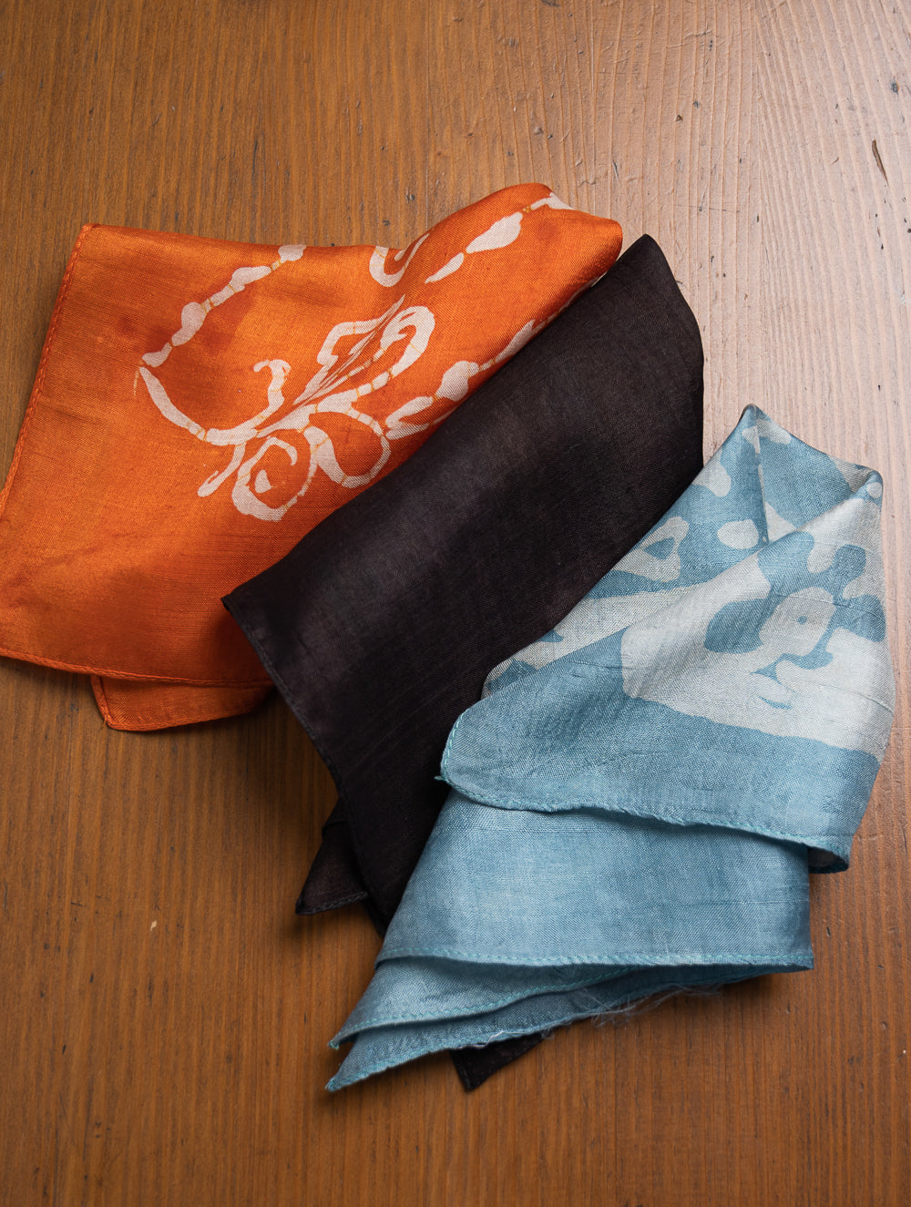 Heritage Batik Print Pocket Squares (Set of 3)