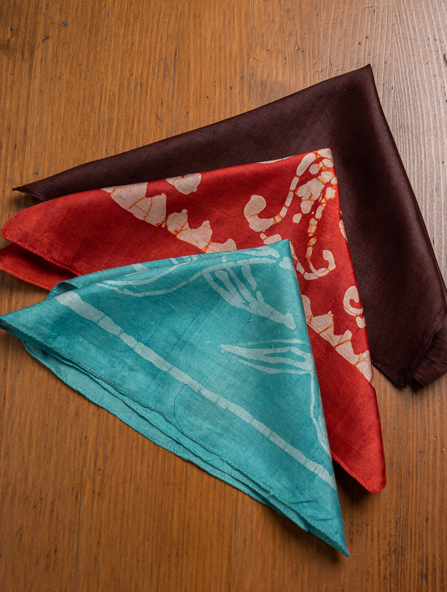 Buy Heritage Batik Print Pocket Squares (Set of 3) Online
