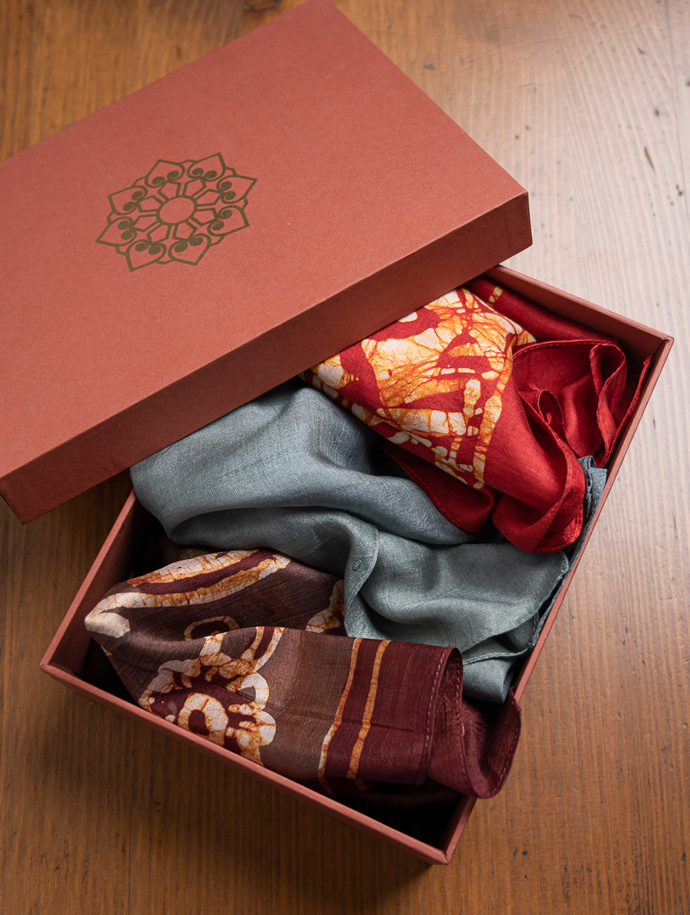 Heritage Batik Print Pocket Squares (Set of 3)