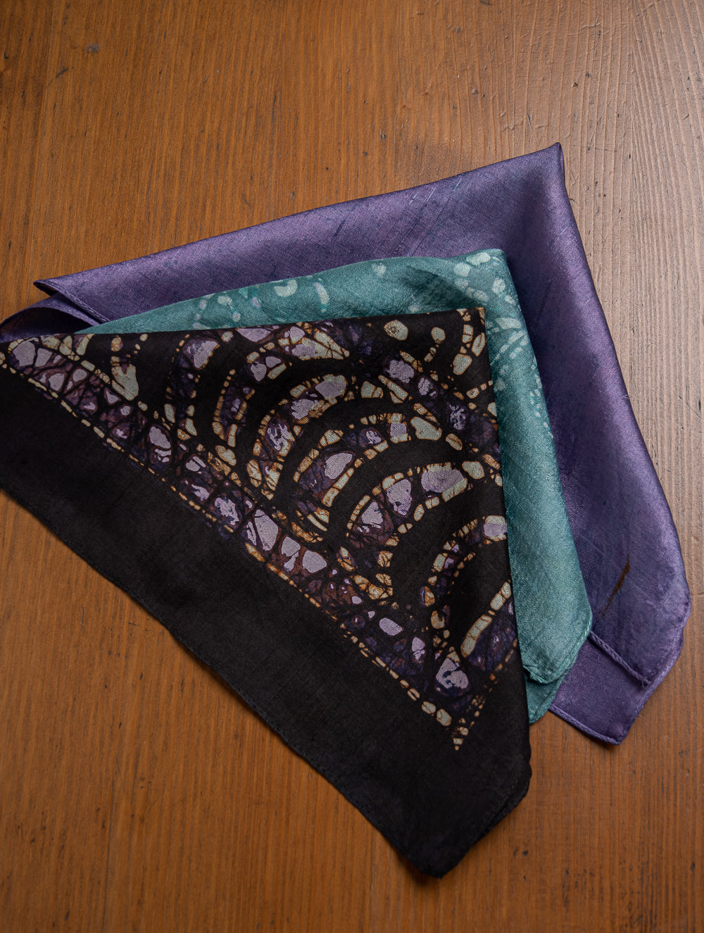 Heritage Batik Print Pocket Squares (Set of 3)