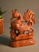Exclusive Karnataka Wood Carving Curio- Mayura Vilasa