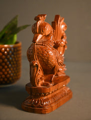 Exclusive Karnataka Wood Carving Curio- Mayura Vilasa