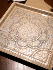 Kashmiri Art Tray - Ornate Flora