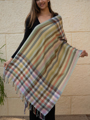 Light & Warm Merino Wool Kinnauri Stole - Sage Veil