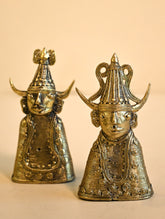 Exclusive Bastar & Dhokra Art Curio - Tribal Grace Duo (Set of 2)