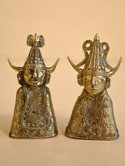 Exclusive Bastar & Dhokra Art Curio - Tribal Grace Duo (Set of 2)