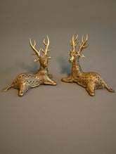 Exclusive Bastar & Dhokra Art Curio - Golden Antler Pair (Set of 2)