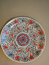 Khurja Pottery Decorative Plate - Garden Reverie