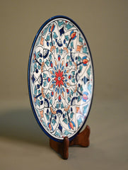 Khurja Pottery Decorative Plate - Celestial Petal
