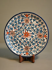 Khurja Pottery Decorative Plate - Vine Song