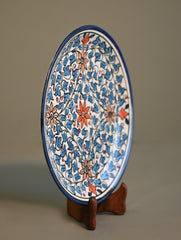 Khurja Pottery Decorative Plate - Vine Song