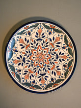 Khurja Pottery Decorative Plate - Heritage Rosette