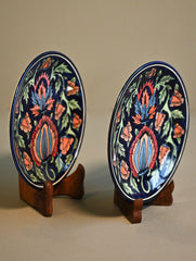 Khurja Pottery Decorative Plate - Twin Noor (Set of 2)