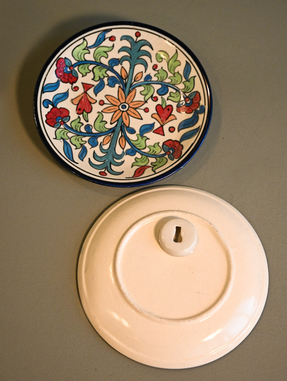 Khurja Pottery Decorative Plate - Harmony Duo (Set of 2)