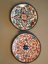 Khurja Pottery Decorative Plate - Petal Grace Duo (Set of 2)