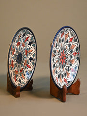 Khurja Pottery Decorative Plate - Mandala Harmony (Set of 2)