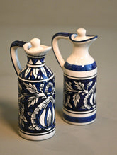 Khurja Pottery Decorative and Servingware - Heritage Pourer Pair (Set of 2)