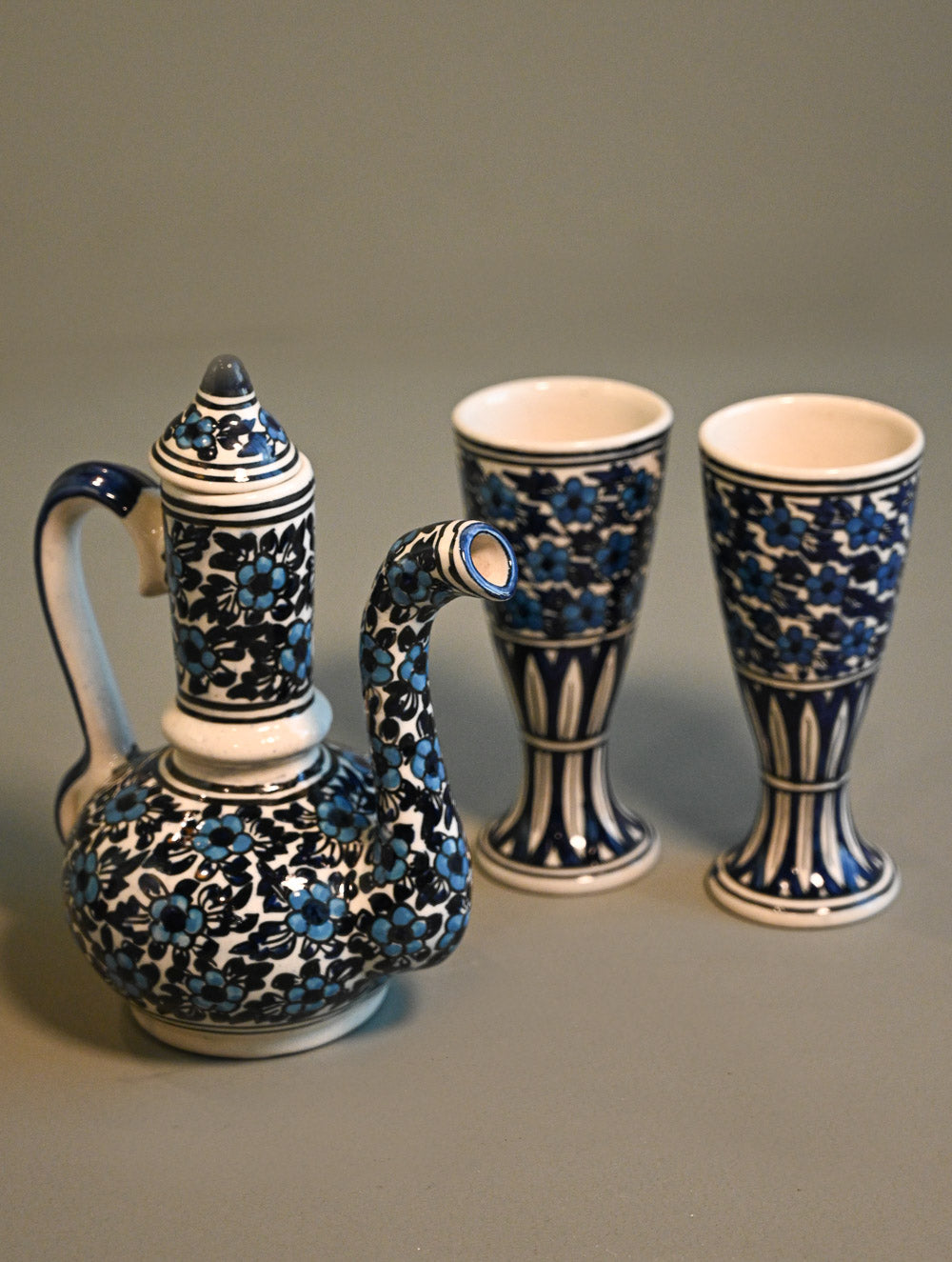 Khurja Pottery Decorative and Servingware - Mehfil Serve (Set of 3)