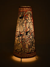 Andhra Leather Craft Lamp Shade - Dashavtaram. Height - 17 inches