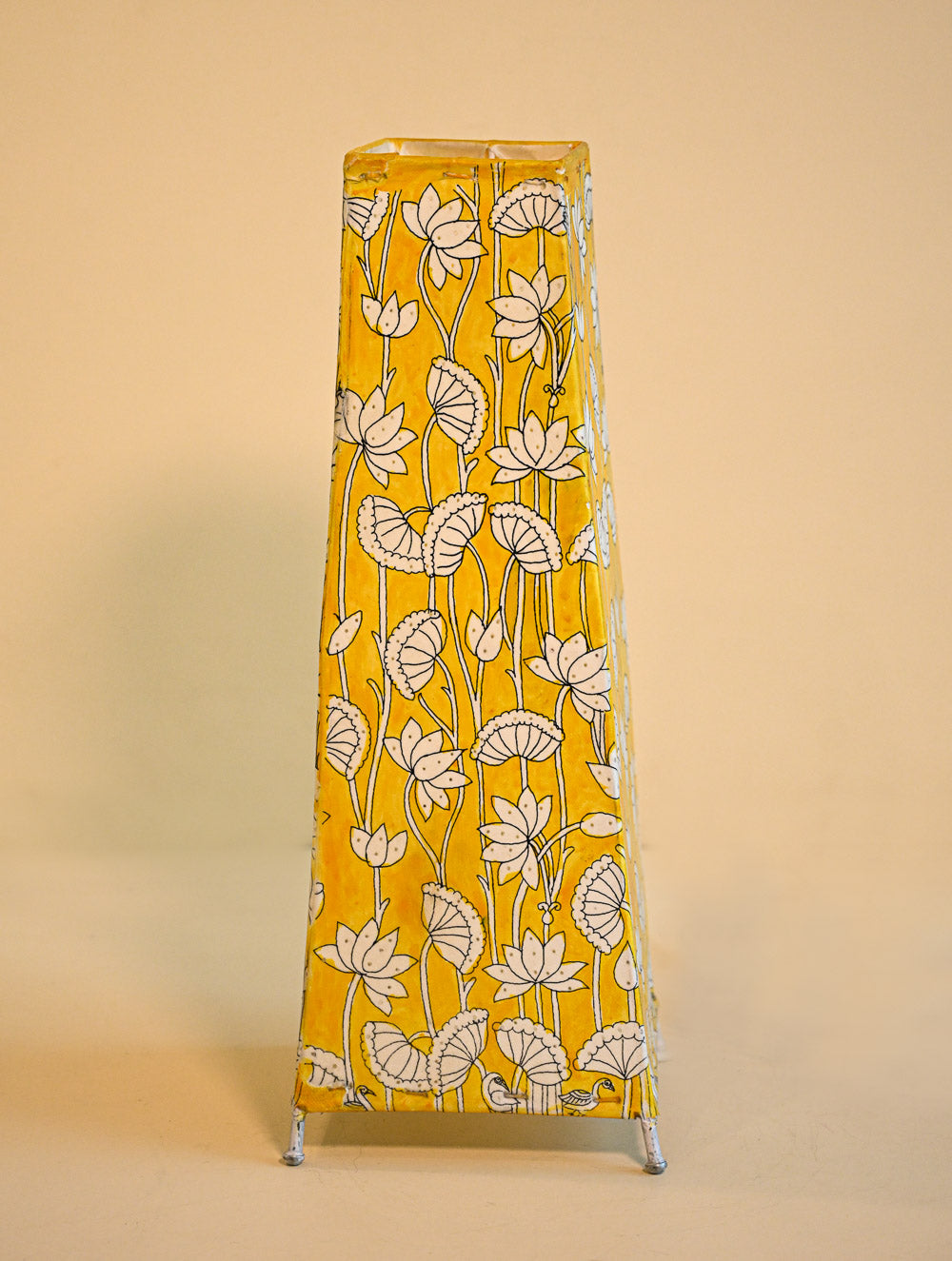 Andhra Leather Craft Lamp Shade - Kamala Vana. Height - 17 inches